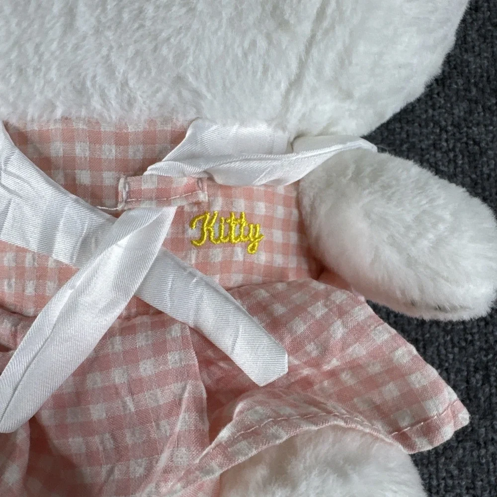 HELLO KITTY PLUSH STUFFED TOY BACKPACK In Pink Gingham Cute